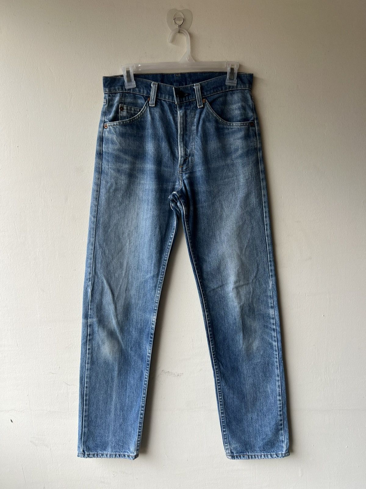 Levi's Vintage 70s Levi’s 505 Orange Tab Fade Denim Jeans Talon 42 Size US 30 / EU 46 - 2 Thumbnail