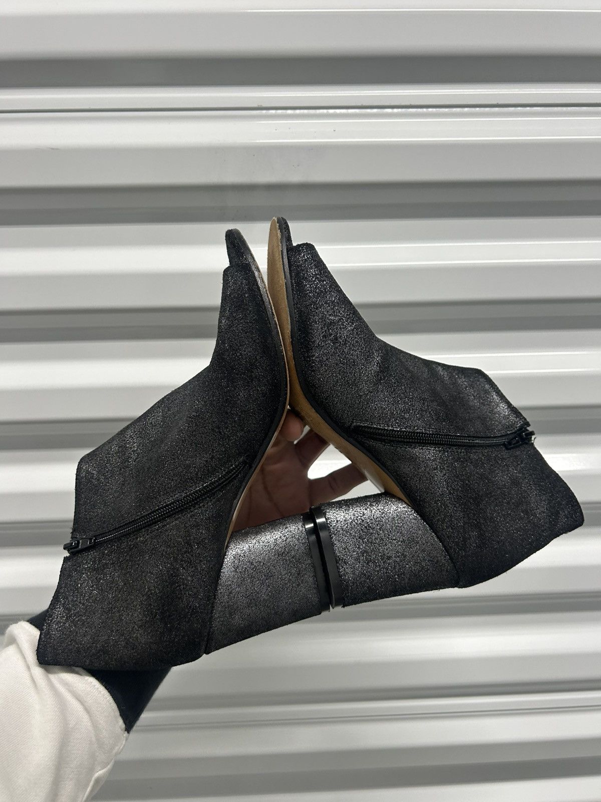 Maison Margiela Maison margiela Open Toes Glitter Heels Size US 6.5 / IT 36.5 - 5 Thumbnail