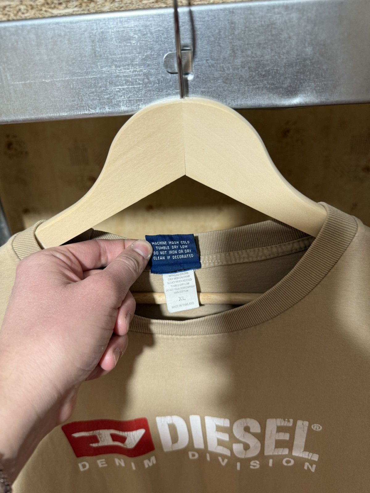 Diesel × Japanese Brand Vintage 90s Diesel Denim Division t-shirt retro rare Y2K Size US XL / EU 56 / 4 - 6 Thumbnail