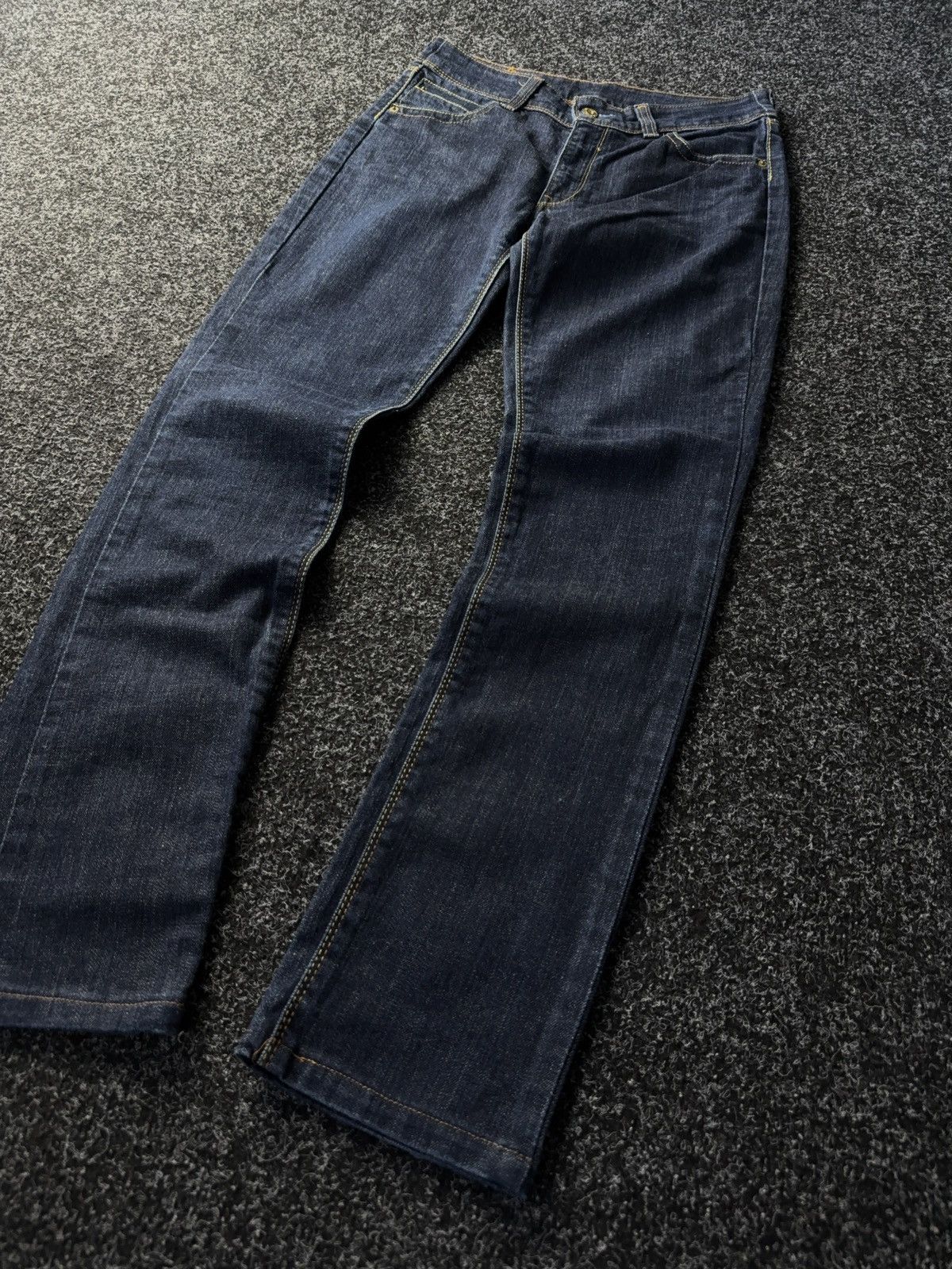 Levi's Y2K 00s Levi’s 417 Straight Fit Denim Jeans Dark Wash Size 30" / US 8 / IT 44 - 3 Thumbnail