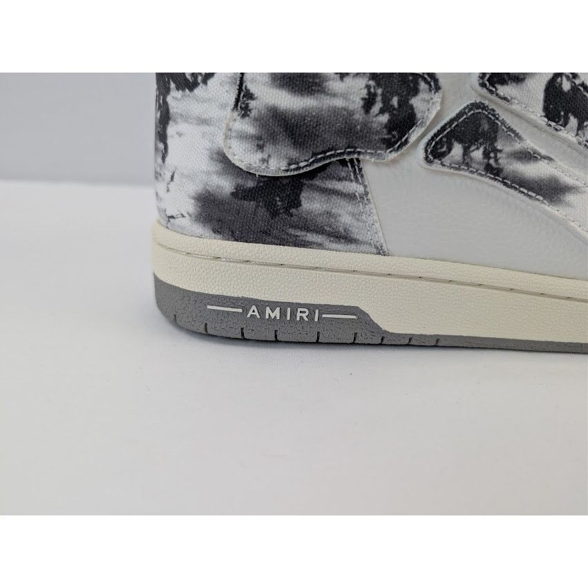 Amiri o1rshd1 Tie Dye Skel Hi Top Sneakers in Grey Size US 13 / EU 46 - 5 Thumbnail