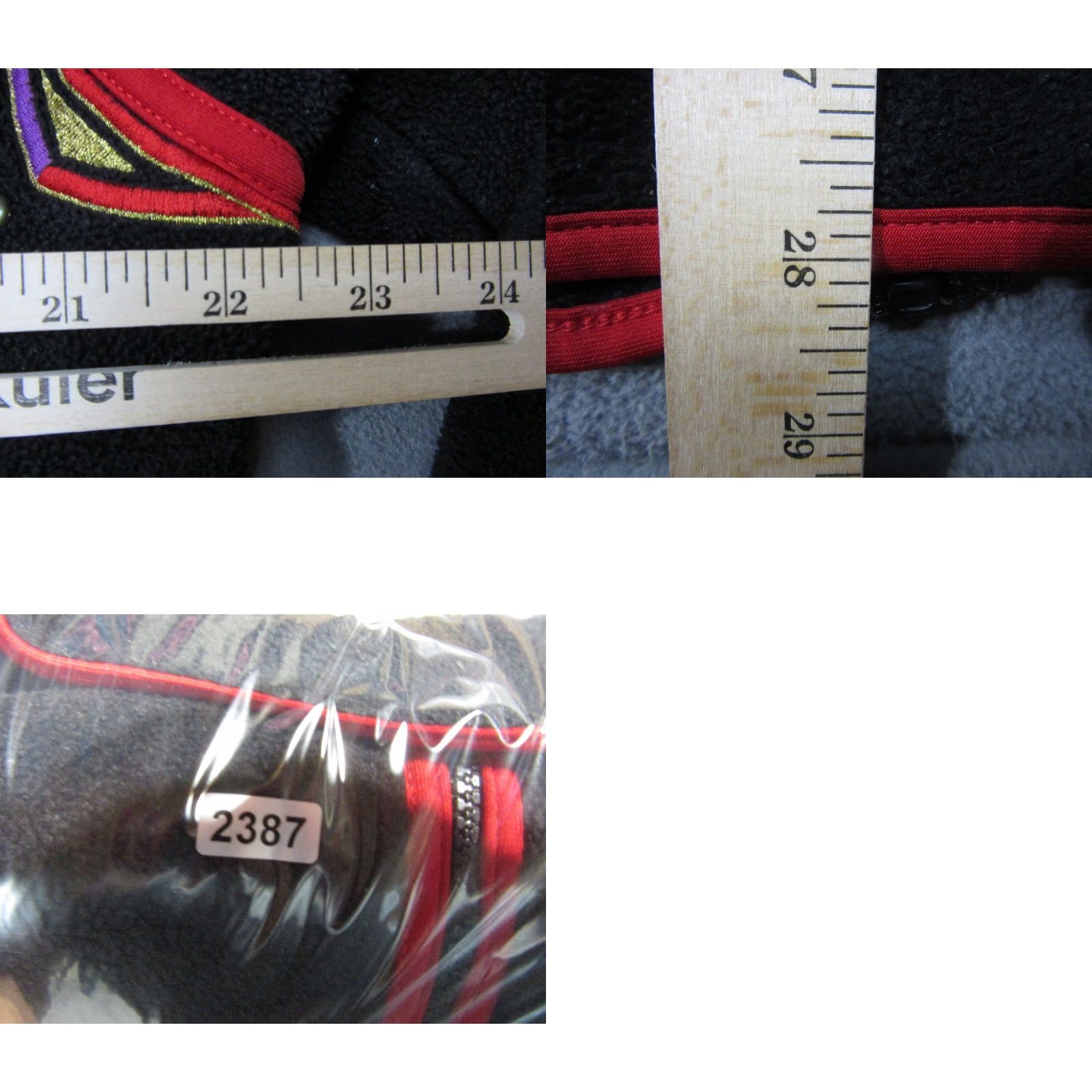 Bob Mackie VINTAGE Bob Mackie Jacket Womens Small Black Red Wearable Art Embroidered Full Zip Vtg Size S / US 4 / IT 40 - 8 Thumbnail