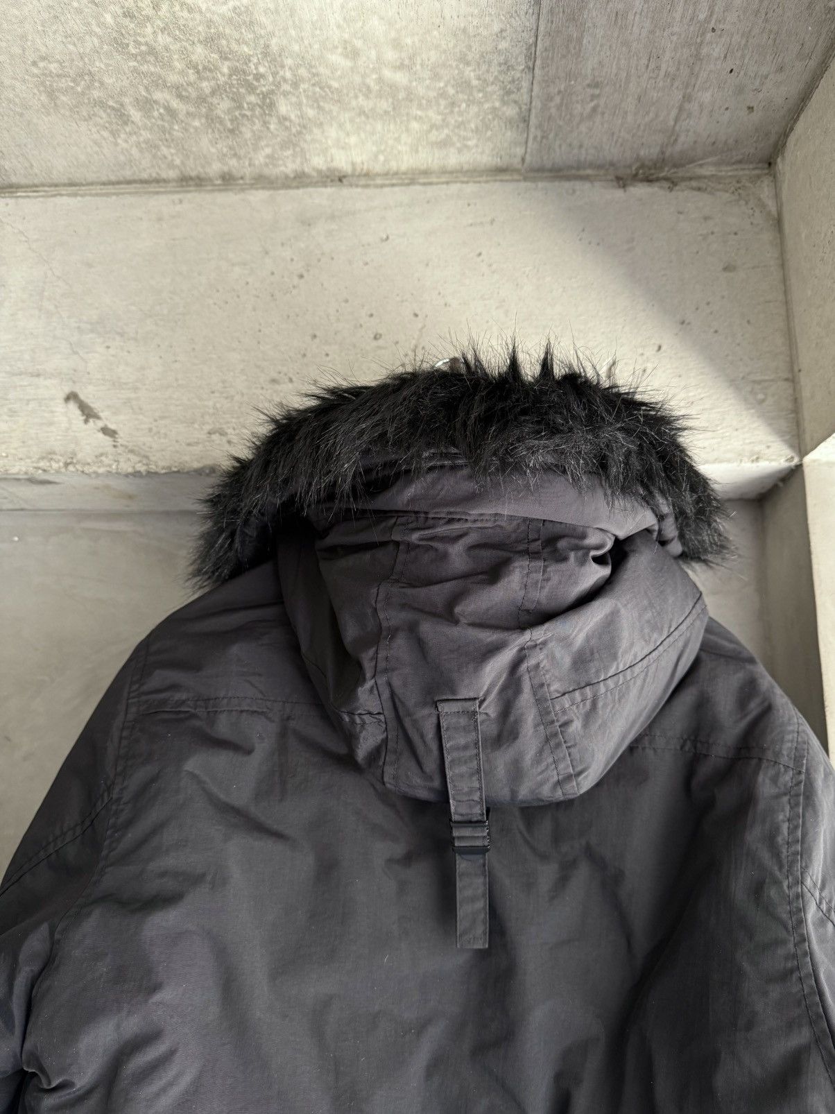 Bape A BATHING APE BLack Fur Hooded Down Jacket Size US M / EU 48-50 / 2 - 7 Thumbnail