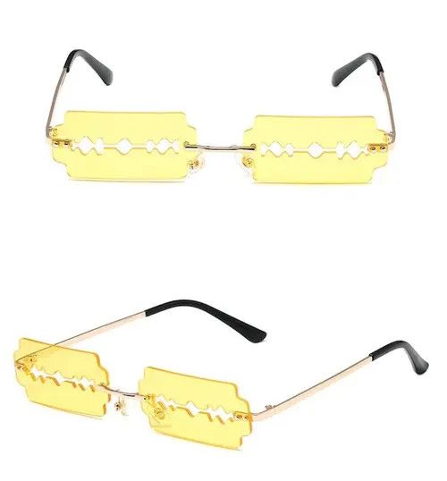 Electric Visual Rimless Razor Blade Rectangle Sunglasses Size ONE SIZE - 2 Thumbnail