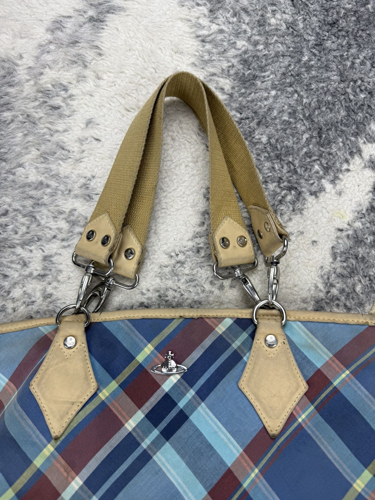 Vivienne Westwood Vintage VIVIENNE WESTWOOD Patchwork Checked Handbag Size ONE SIZE - 3 Thumbnail