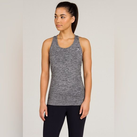 Gymshark Gymshark Seamless Racerback Tank Top – Pit-to-Pit 12.5” Size S / US 4 / IT 40 - 1 Thumbnail