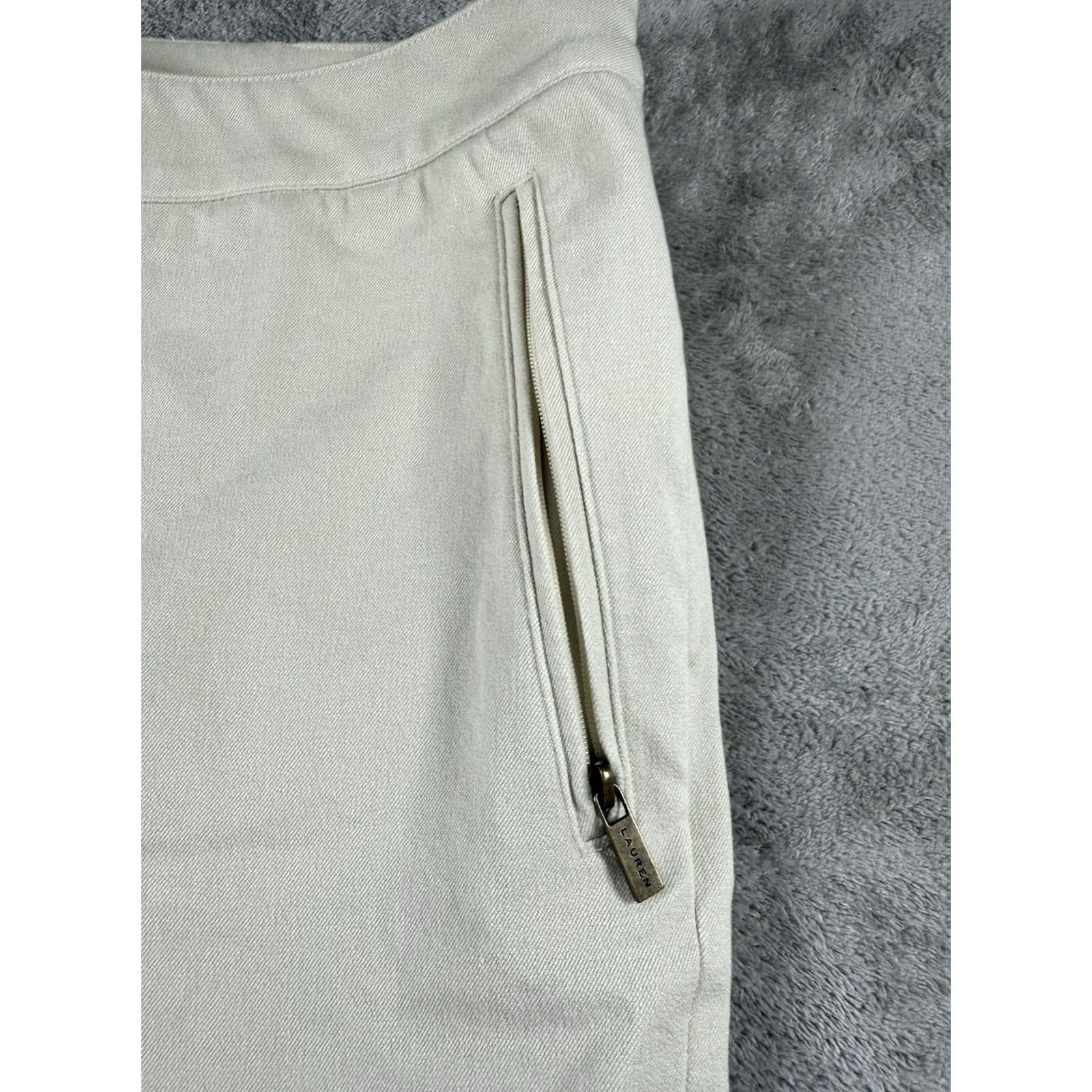 Ralph Lauren Lauren Ralph Lauren Women Pants Wide Leg Crop Beach Resort Tan Size 20W Size 42" / US 20 - 4 Thumbnail