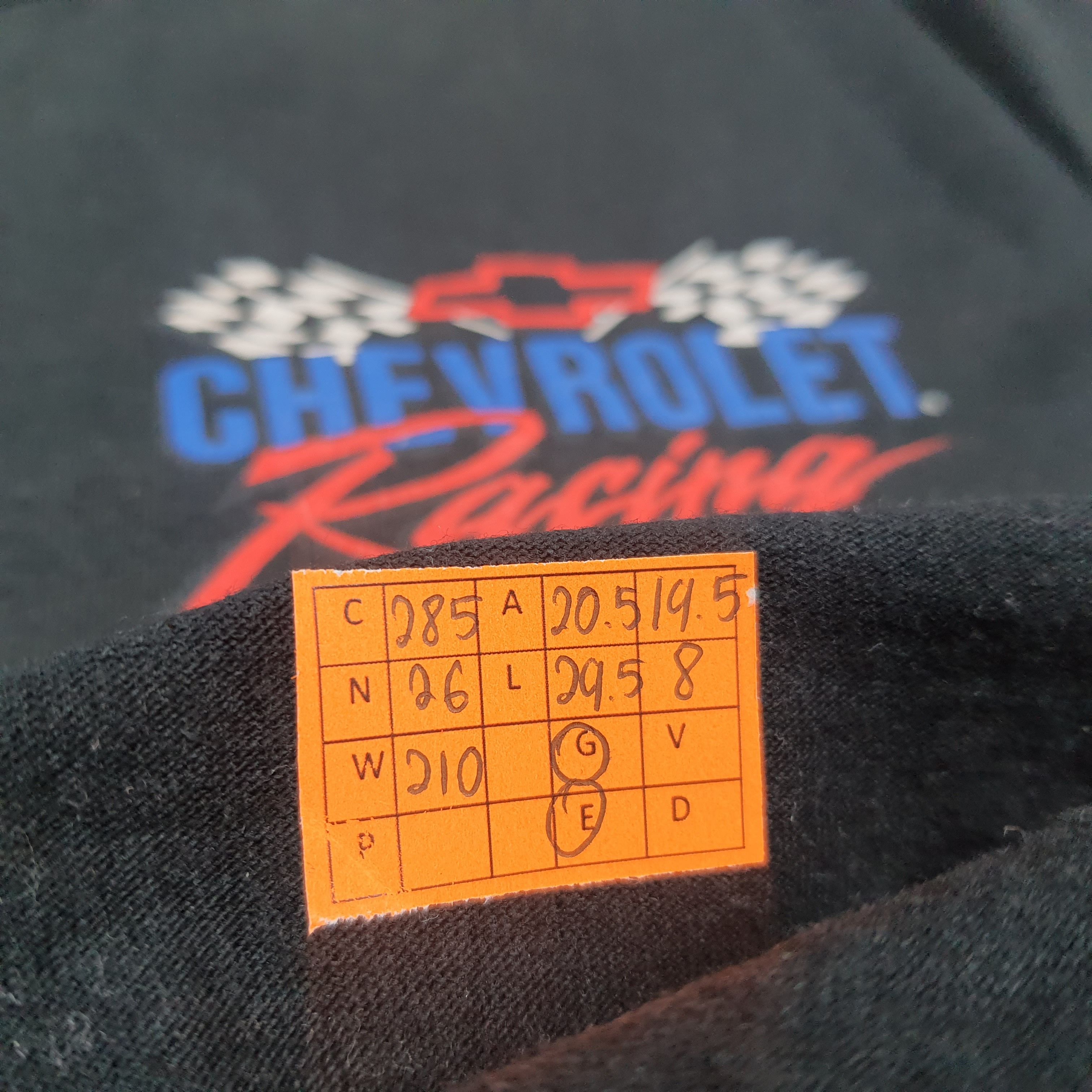 Fruit Of The Loom Vintage 90s Chevrolet Racing Single Stitch Tshirt C285N26 Size US M / EU 48-50 / 2 - 12 Thumbnail