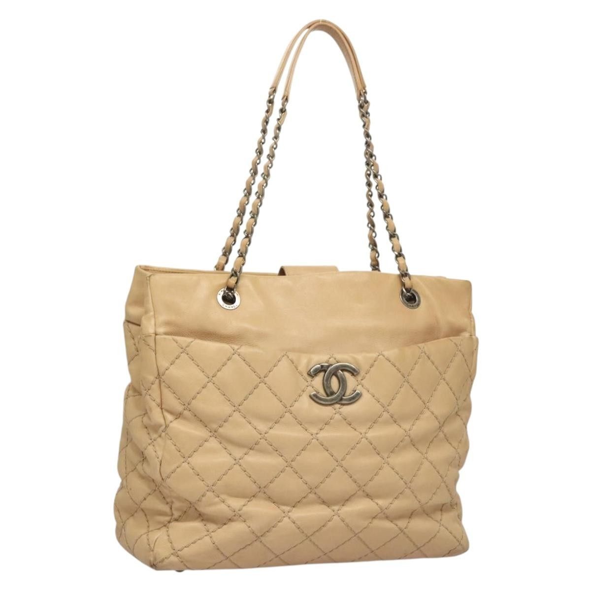Chanel Chanel Petite Shopping Tote Quilted Calfskin Size ONE SIZE - 1 Thumbnail