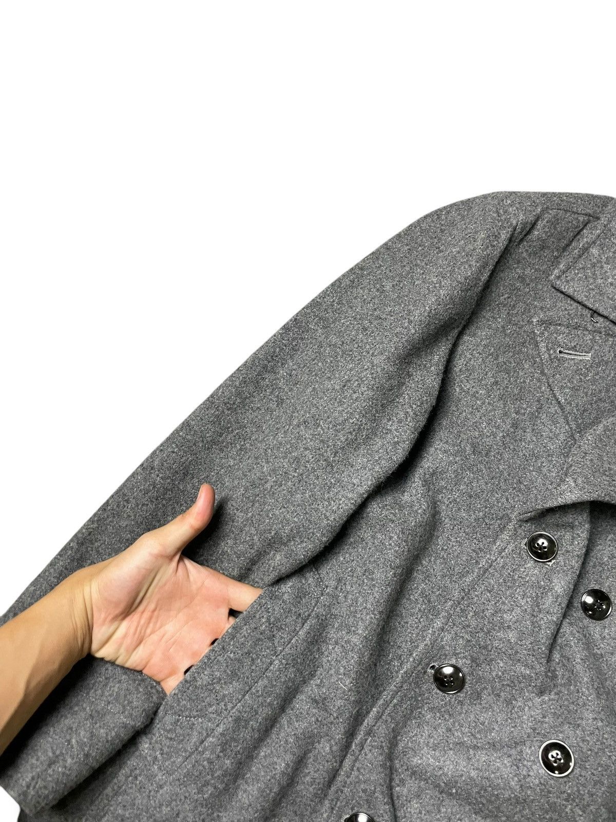 Japanese Brand × Lanvin × Vintage Lanvin en Bleu Double Breasted Wool Coat (68) Size US XS / EU 42 / 0 - 7 Thumbnail