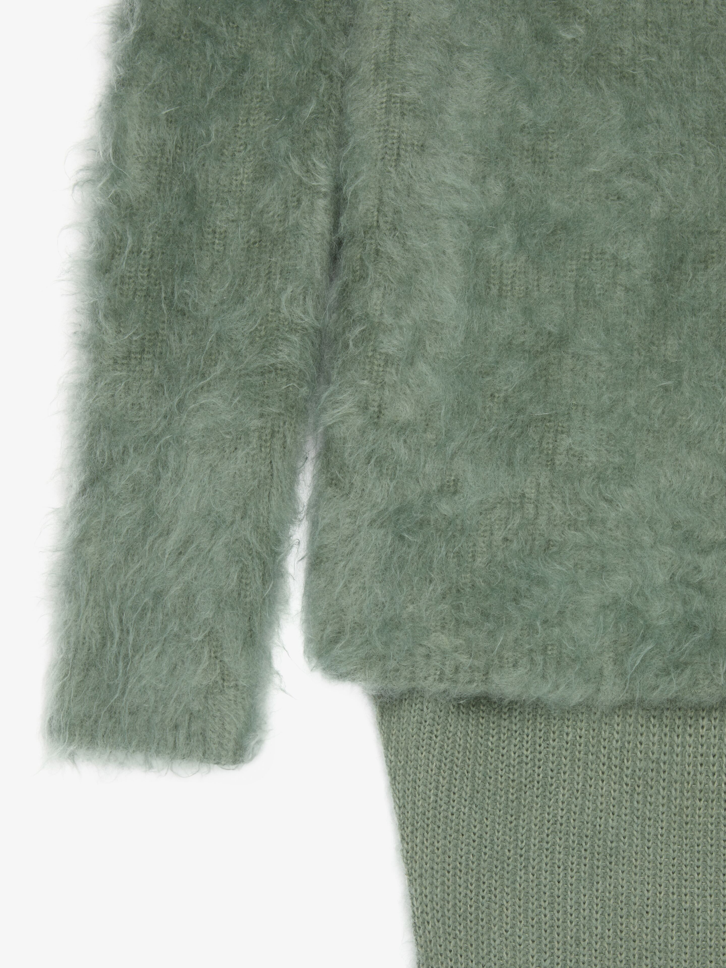 Givenchy o1w1db10825 High Neck Sweater With Calf Length Back Green Size S / US 4 / IT 40 - 5 Thumbnail
