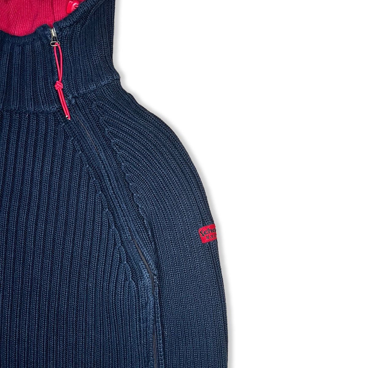 Schott 2004 Schott NYC Dual Zip Balaclava Knit Size US XL / EU 56 / 4 - 9 Thumbnail