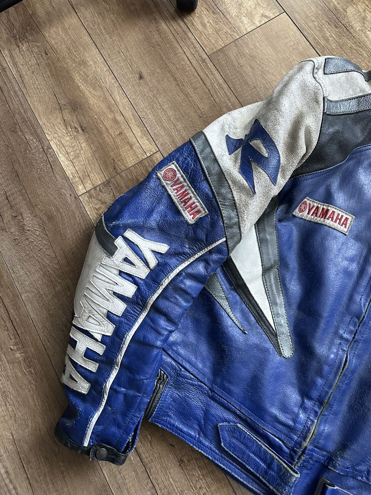 Yamaha Yamaha Leather Vintage Racing Moto Jacket Distressed 90s Size US XL / EU 56 / 4 - 7 Thumbnail