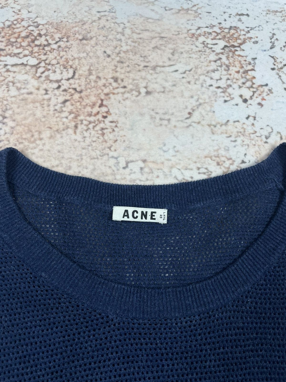 Acne Studios Acne Studios XL Navy Knit Sweater Dark Blue (Women’s) Size XL / US 12-14 / IT 48-50 - 3 Thumbnail