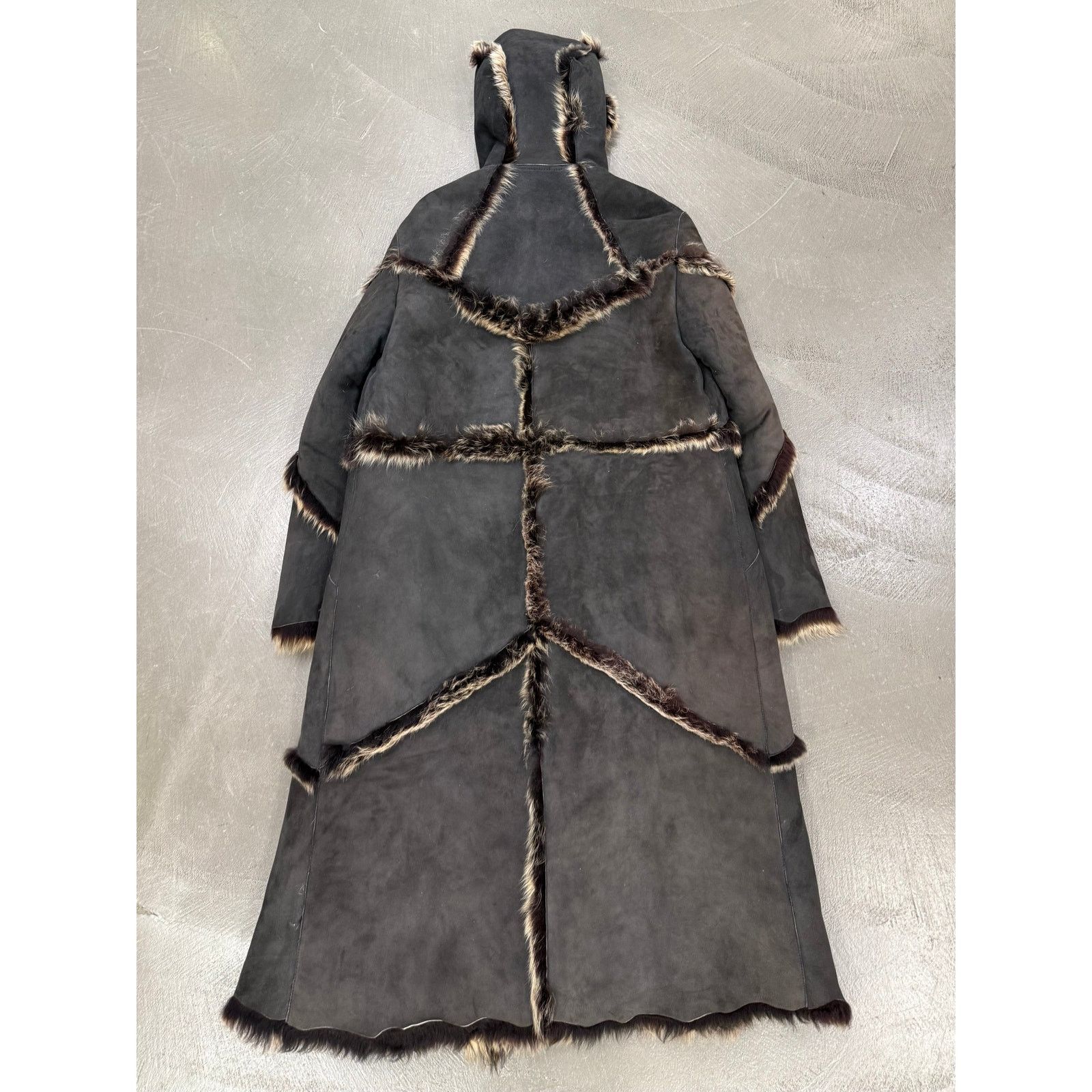 Roberto Cavalli A/W1999 Roberto Cavalli oversized patchwork shearling coat Size ONE SIZE - 6 Thumbnail