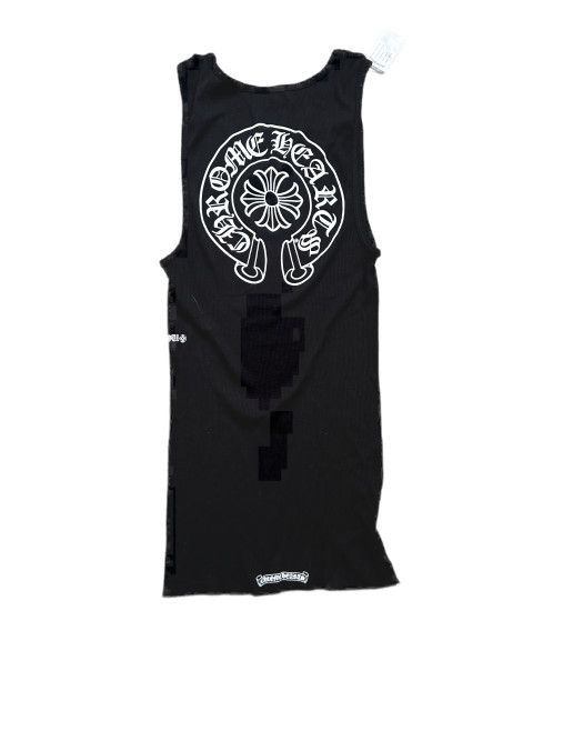 chrome hearts black tank top "wife beater"