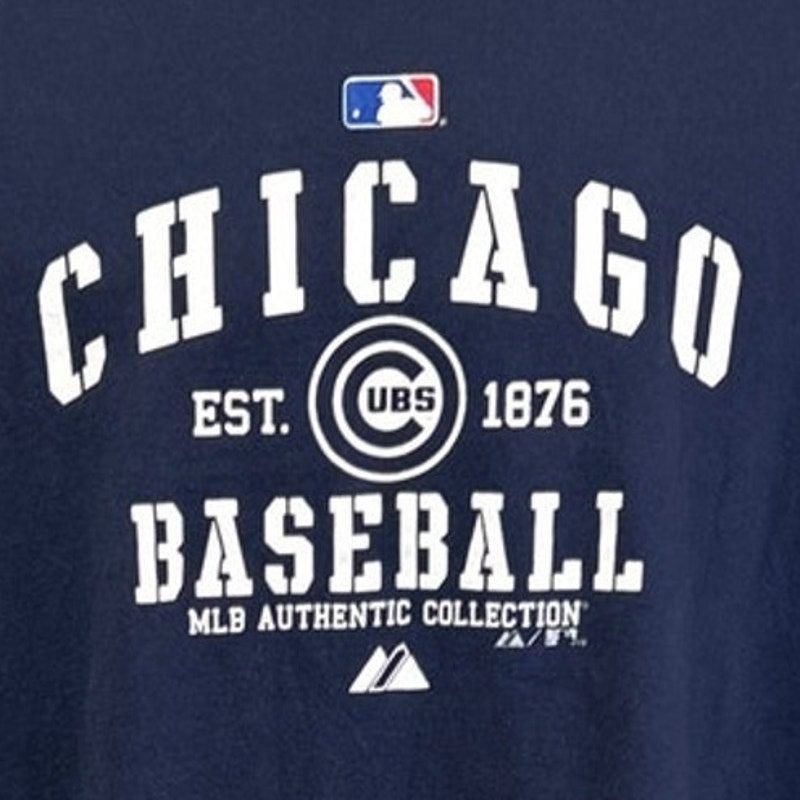 Other Majestic MLB 2XL Chicago Cubs Navy Short Sleeve Tee Shirt Size US XXL / EU 58 / 5 - 2 Thumbnail