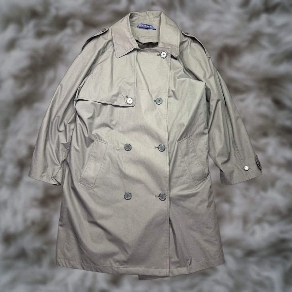 Ralph Lauren VTG Chaps Ralph Lauren Mens Coat Trench Wool Liner Removable 40R Gray Long C Size US XXS / EU 40 - 1 Thumbnail