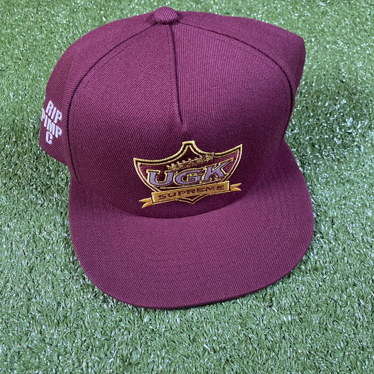 image of Supreme X Ugk 5 Panel Hat in Burgundy, Men's