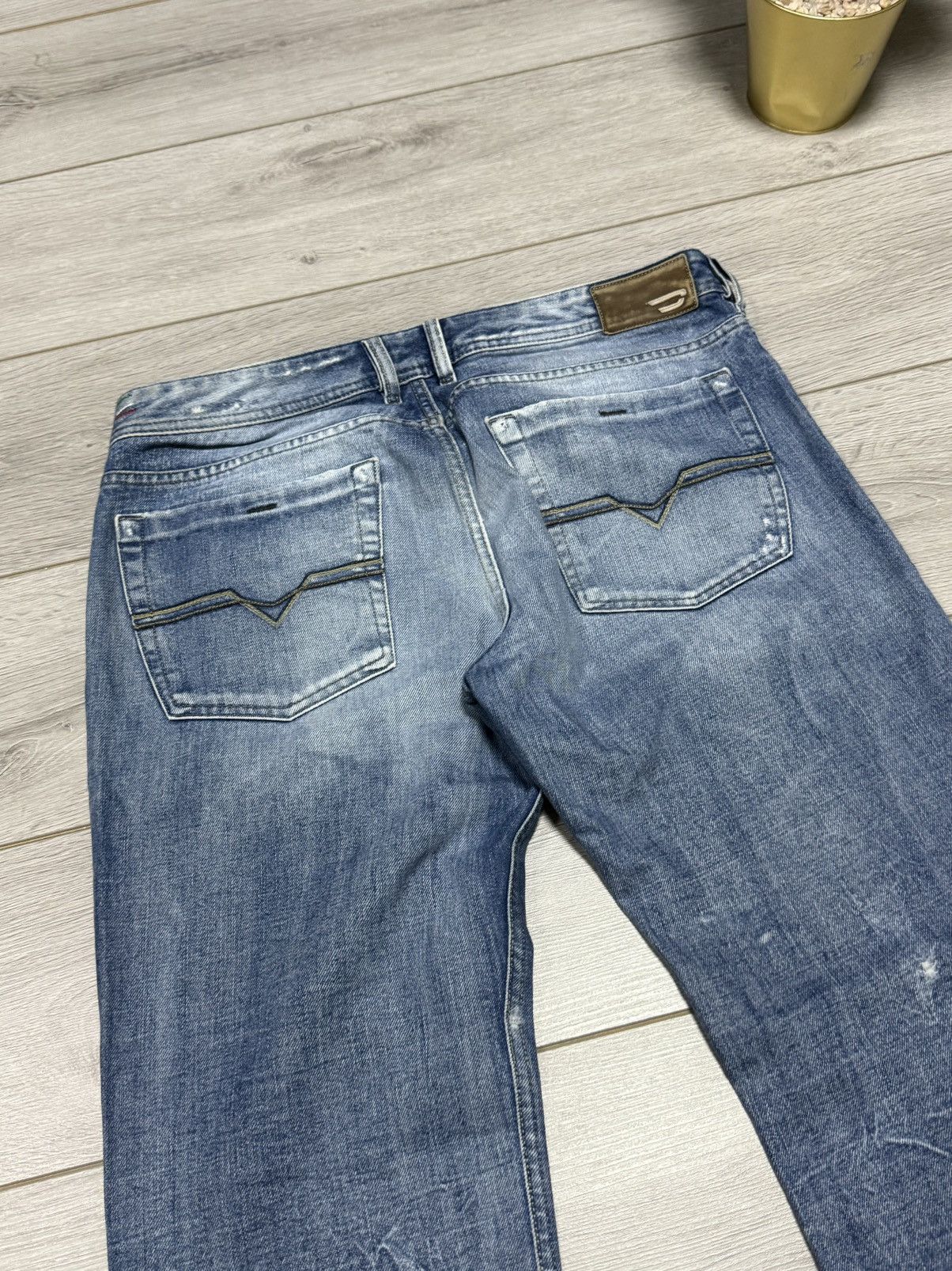 Diesel Sudsel Zathan denim pants jeans flared distressed Size US 36 / EU 52 - 2 Thumbnail