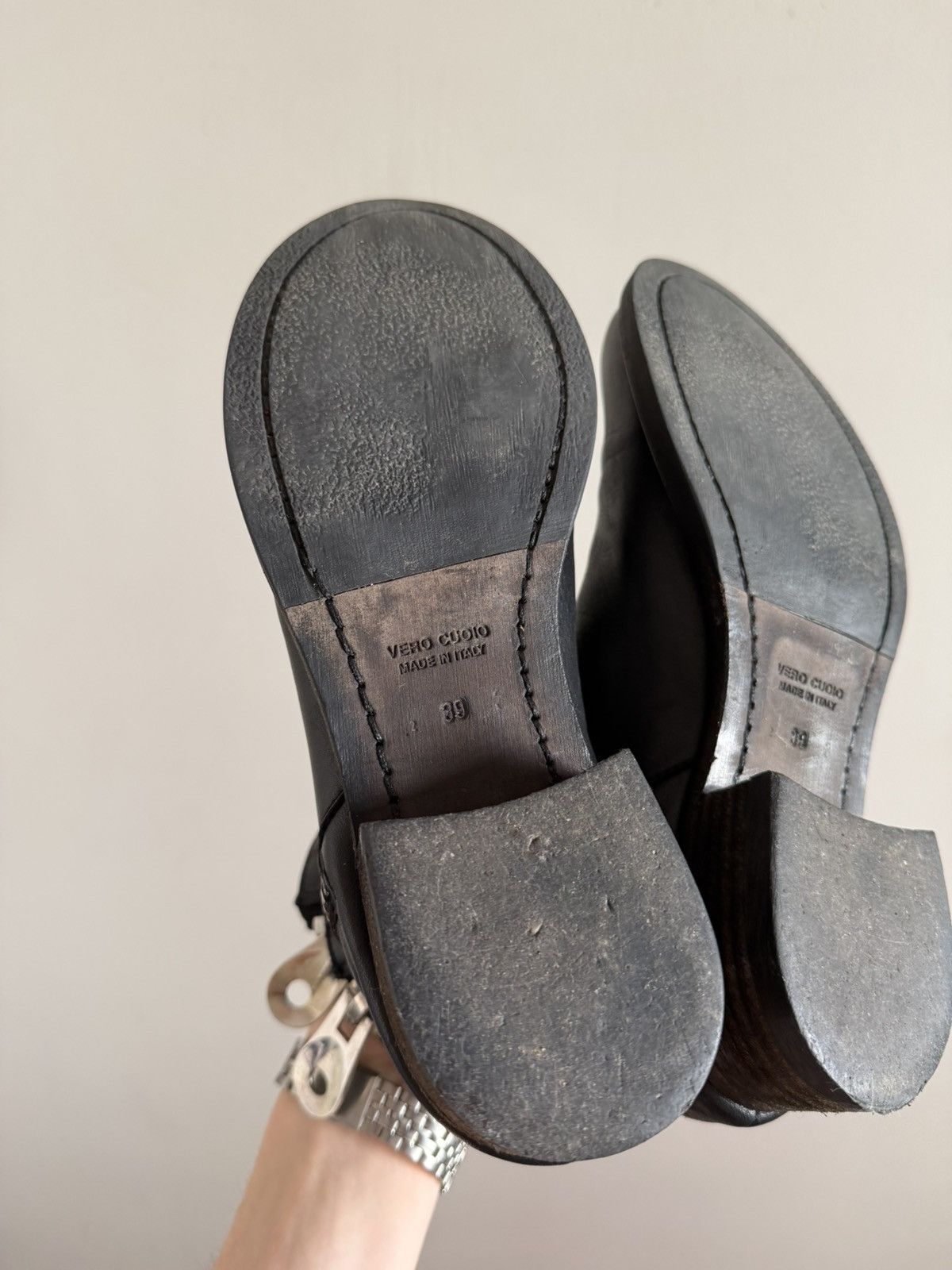 Vintage Vintage Italian Leather Zip Boots Size US 9 / IT 39 - 7 Thumbnail