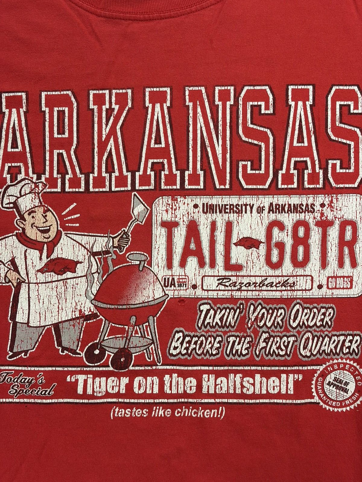 Anvil Vtg Y2K Arkansas Razorbacks NCAA Football Graphic Tee Size US L / EU 52-54 / 3 - 2 Thumbnail