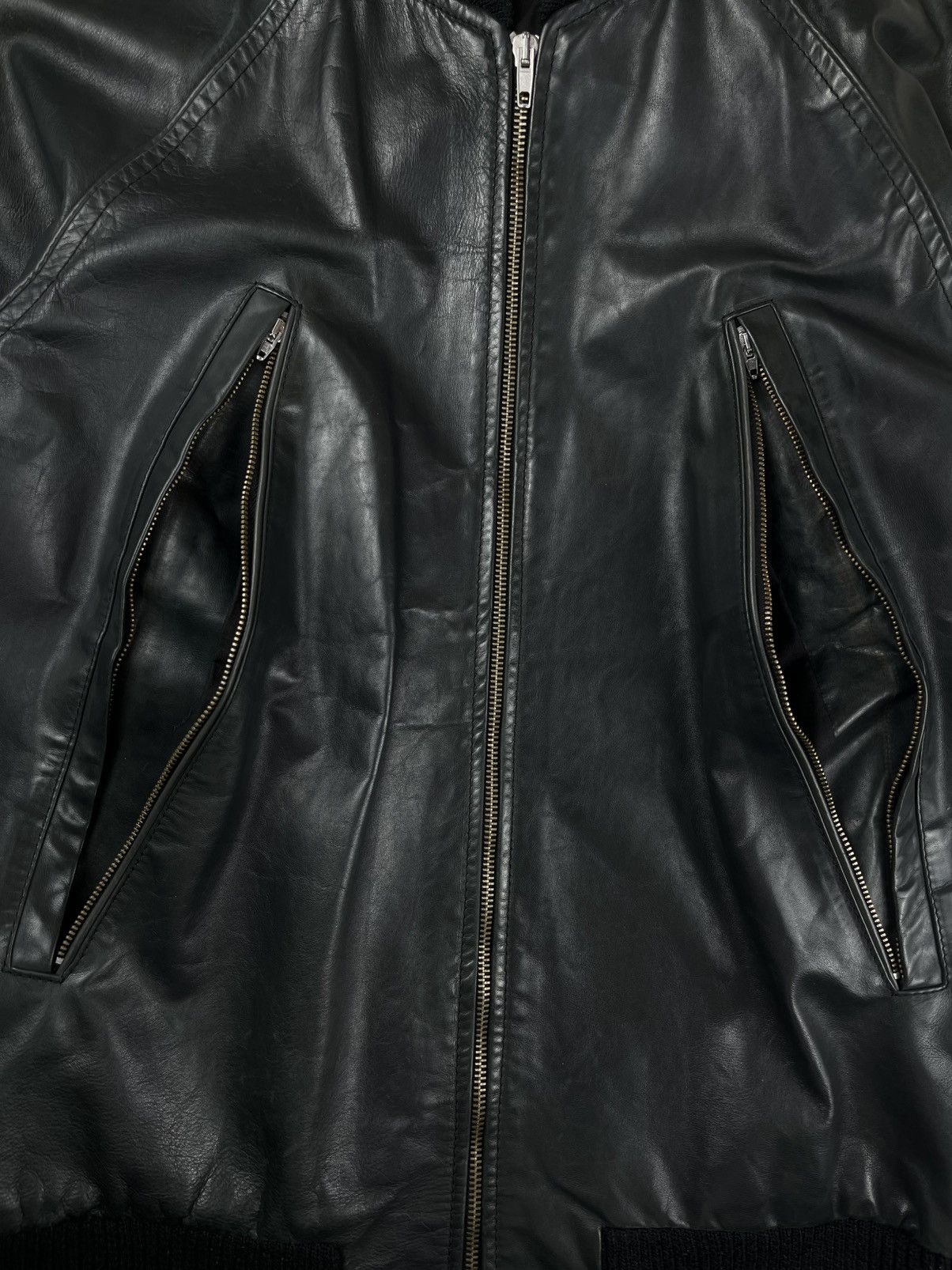 Maison Margiela SS04 Maison Margiela 5 Zip Calf Leather Bomber Jacket Size US M / EU 48-50 / 2 - 3 Thumbnail