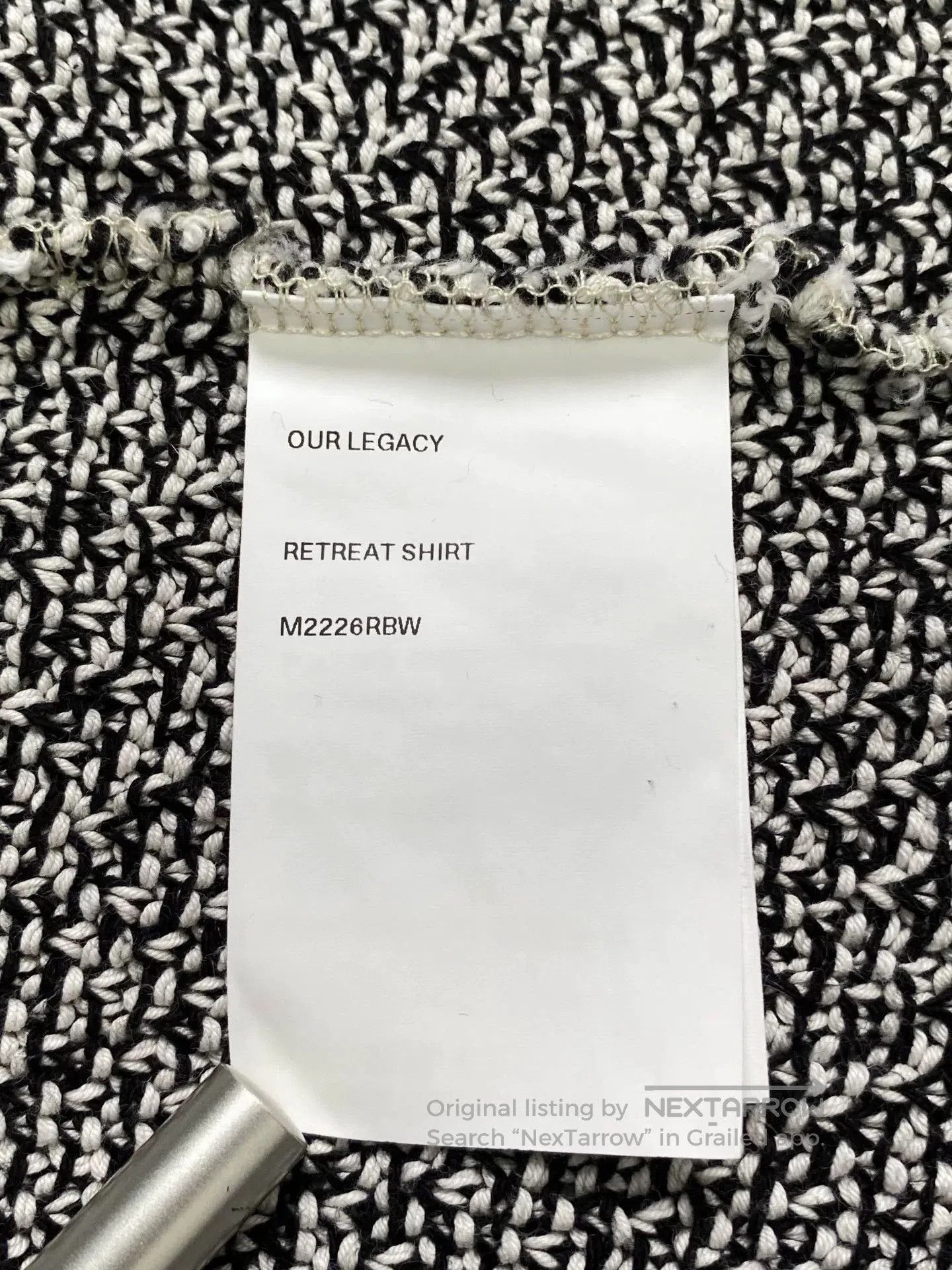 Our Legacy Our Legacy Black and White Cardigan. Size L / US 10 / IT 46 - 7 Thumbnail