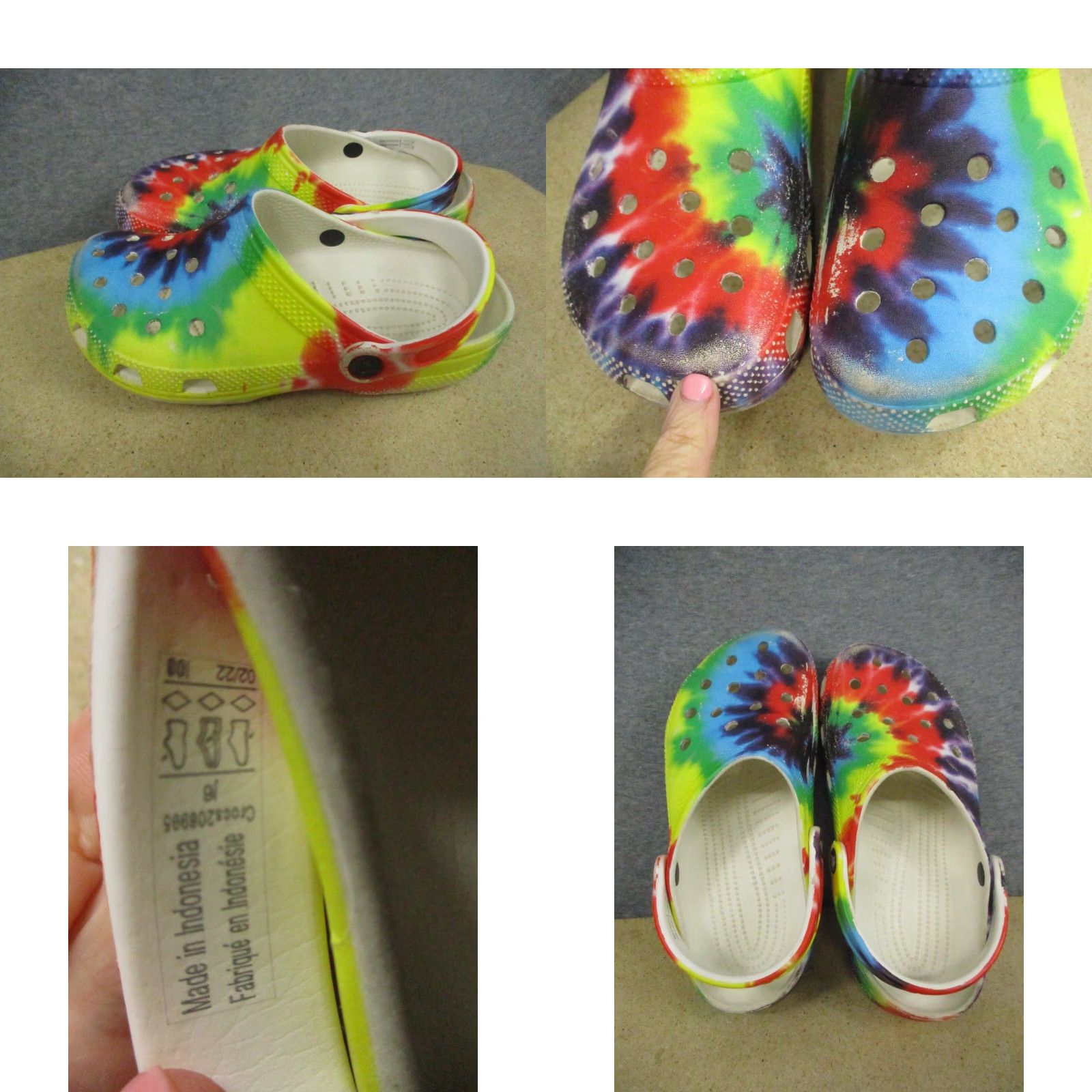 Crocs CROCS Tye Dye Platform Casual Women's 6 Multicolor Waterproof Sandal Size US 6 / IT 36 - 8 Thumbnail