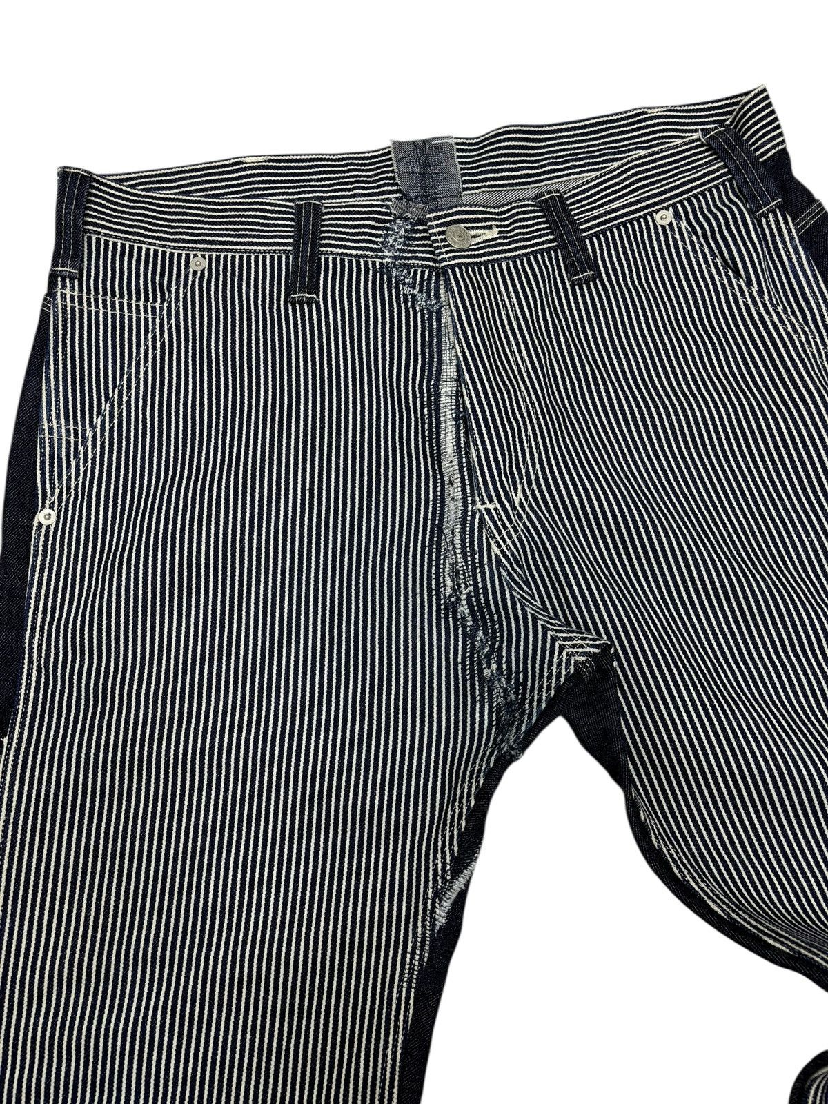 KOJIMA GENES 🔥KOJIMA GENES HICKORY STRIPE WORKWEAR BLUE JEANS Size US 36 / EU 52 - 9 Thumbnail