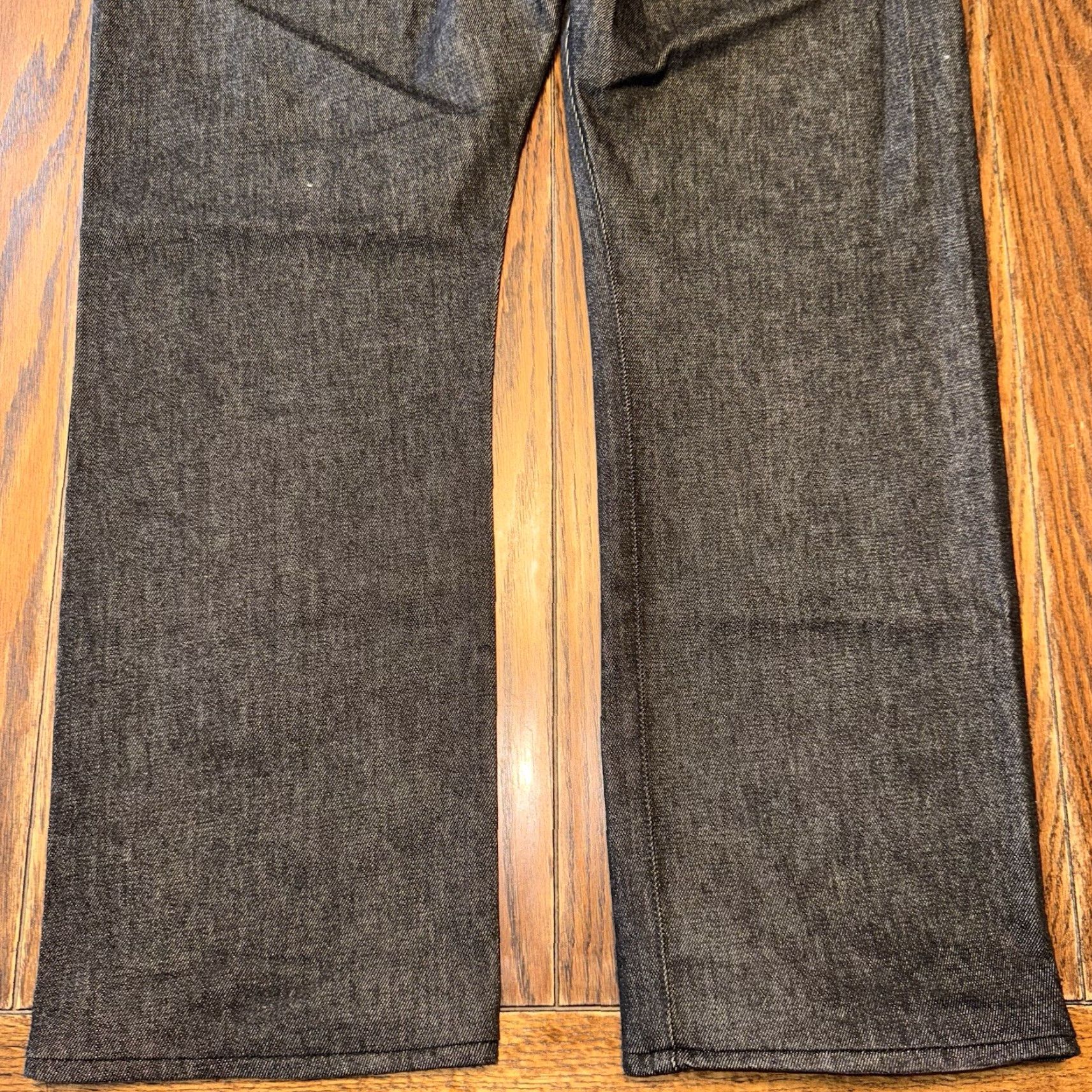 Levi's Levi's 501 Jeans Mens 38x29 Black Denim Straight Leg Button Fly Stretch Regular Rise 12in 5-Pocket Teal? Hmm Size US 38 / EU 54 - 5 Thumbnail