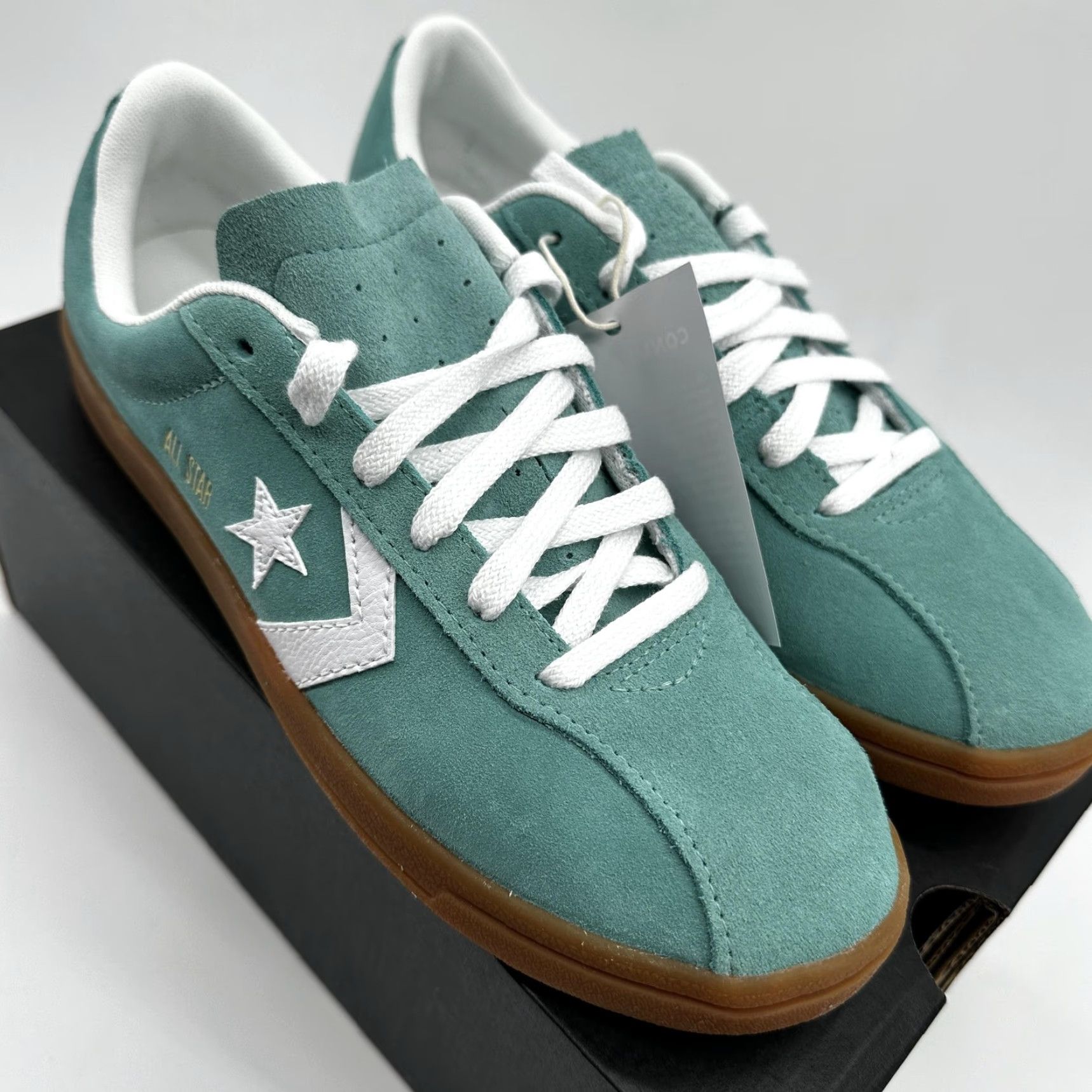 Converse Converse Chuck Taylor All Star Low Suede Trainers Mens 7 Green - Classic Trainer Ox Low-Top Shoes Sneaker A16537C Size US M / EU 48-50 / 2 - 6 Thumbnail