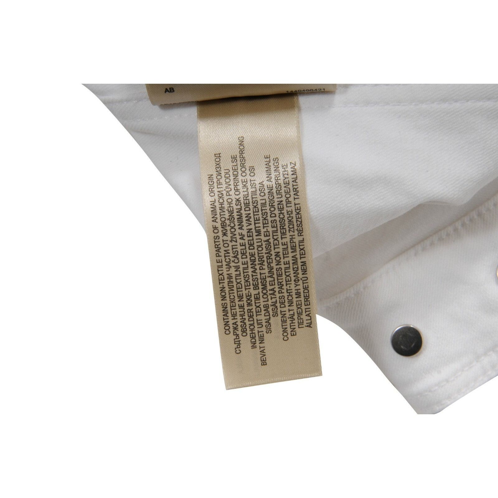 Burberry Burberry Brit Trucker Jean Jacket White Cotton Size S / US 4 / IT 40 - 12 Thumbnail