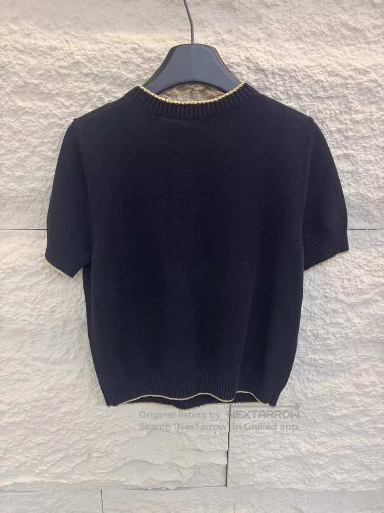 Gucci Gucci Golden button knitted short sleeves Size M / US 6-8 / IT 42-44 - 5 Thumbnail