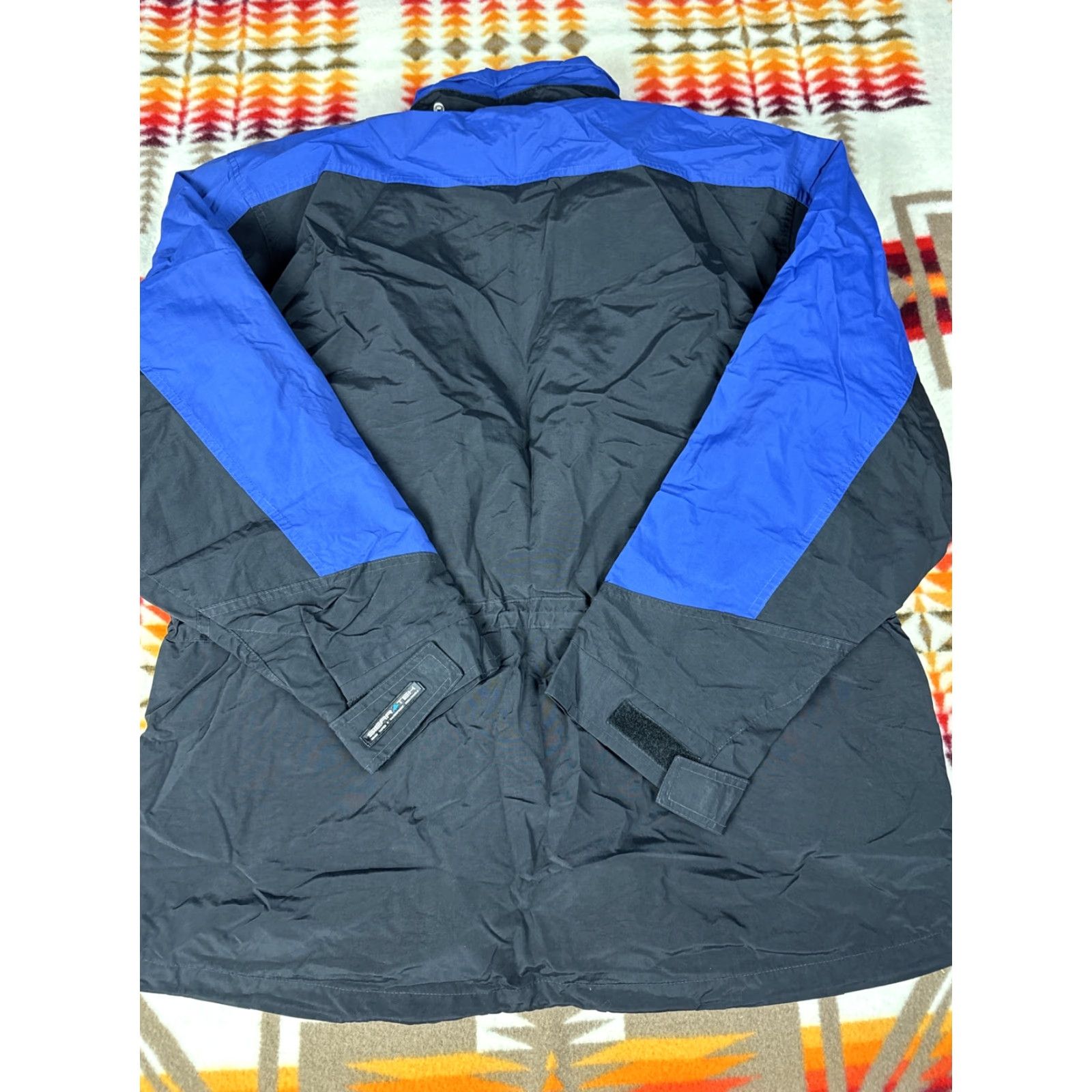 Vintage Joe Outdoors Coat Mens XL Black & Blue Sierratek Parka Rain Jacket Size US XL / EU 56 / 4 - 5 Thumbnail