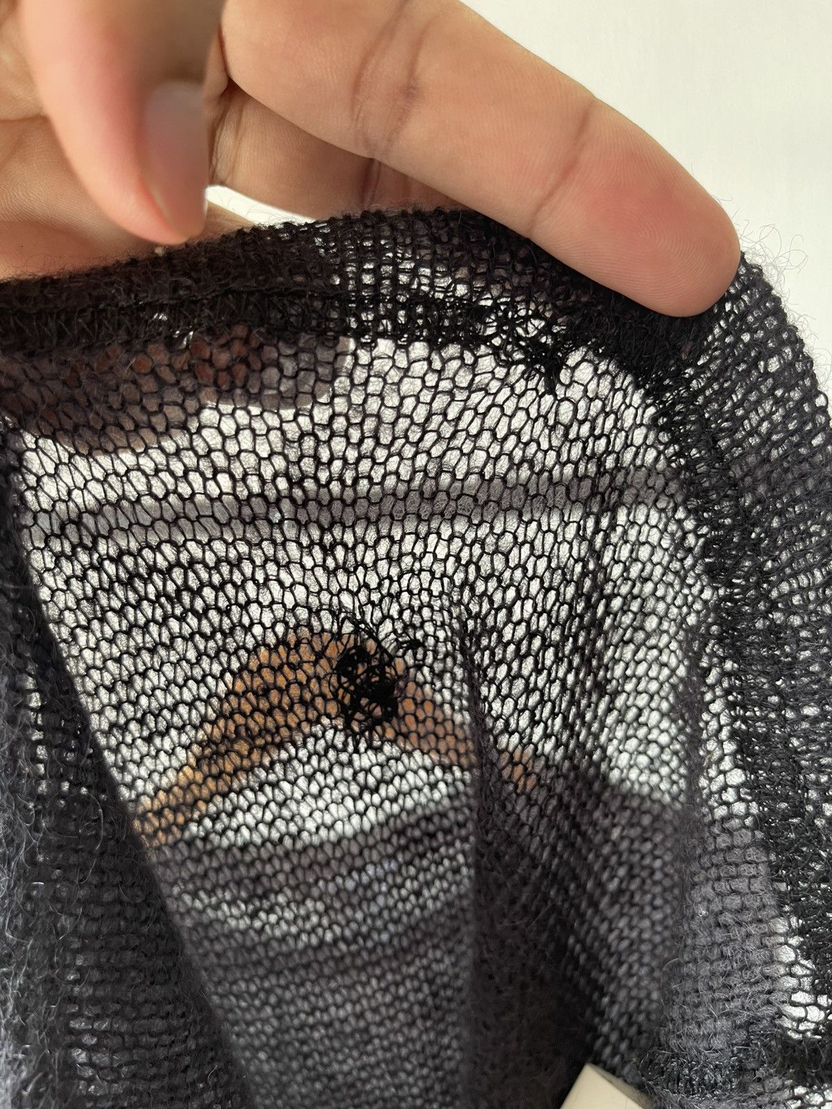 Raf Simons 1998 Raf Simons Radioactivity Mesh Mohair Tee Size US S / EU 44-46 / 1 - 10 Thumbnail