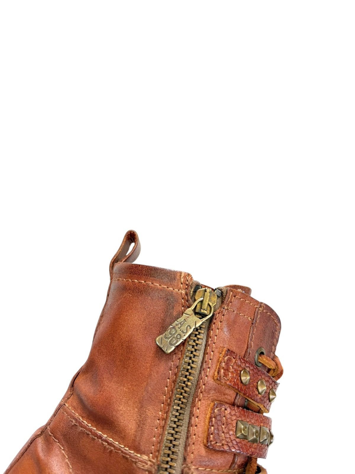A.S.98 Vintage A.S. 98 Leather Belted Ankle Avantgarde boots Size US 6 / IT 36 - 6 Thumbnail