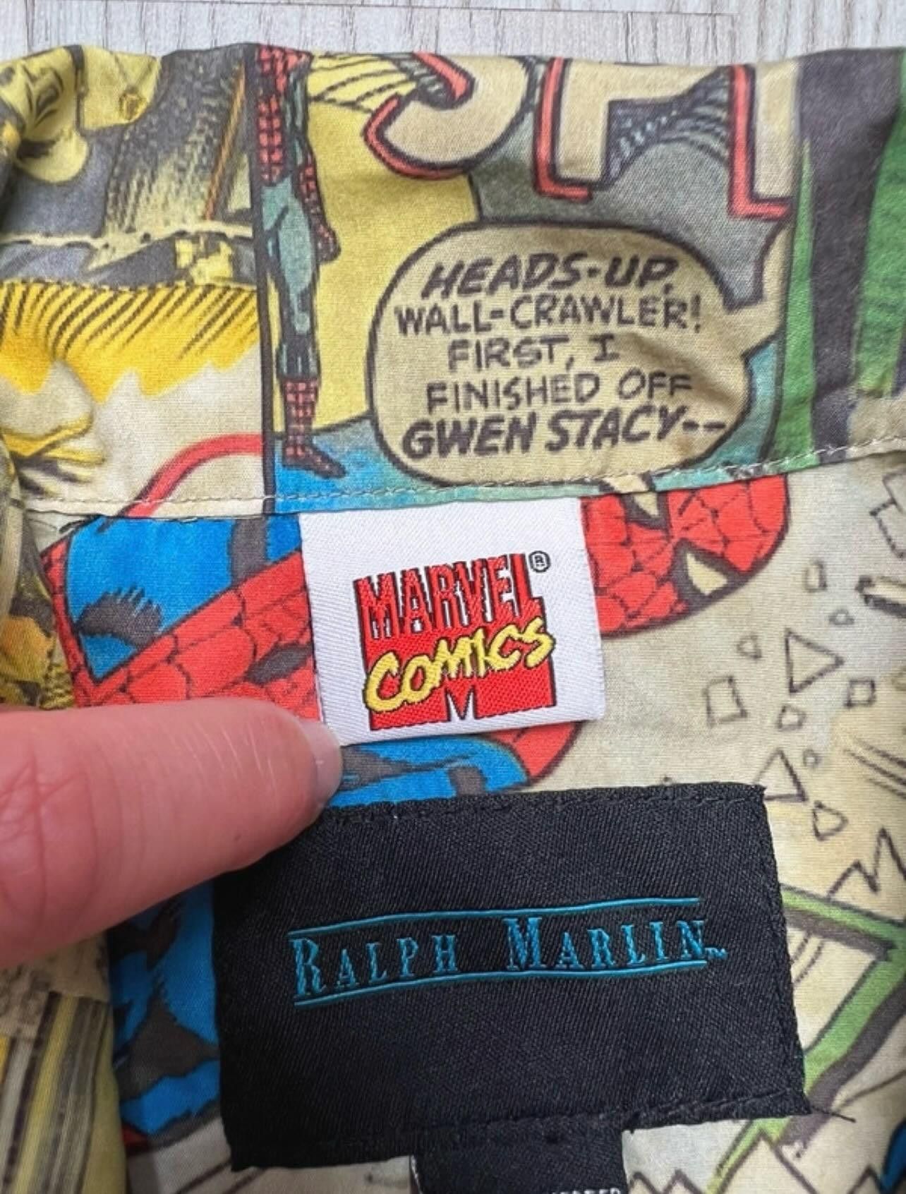 Marvel Comics Marvel comics Ralph Marlin Spider Man shirt button up Size US L / EU 52-54 / 3 - 6 Thumbnail
