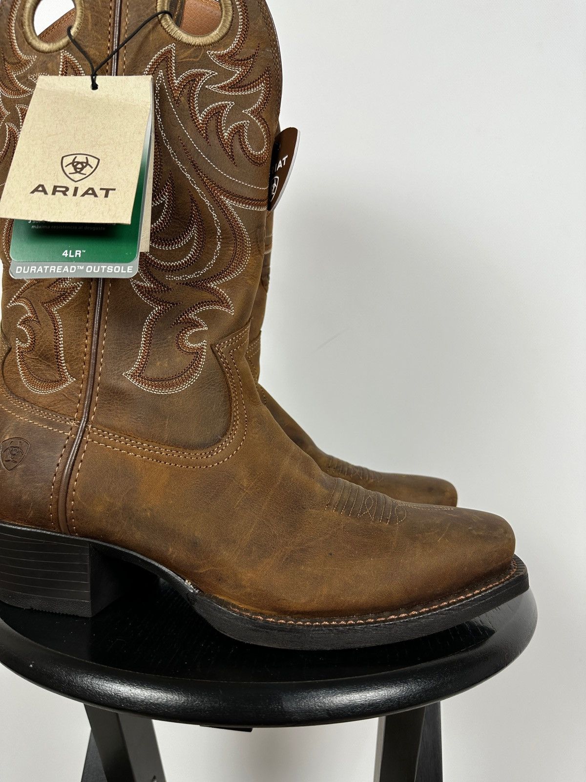 Ariat NEW! Ariat Square Toe Western Brown Leather Boots Size US 9 / EU 42 - 15 Thumbnail