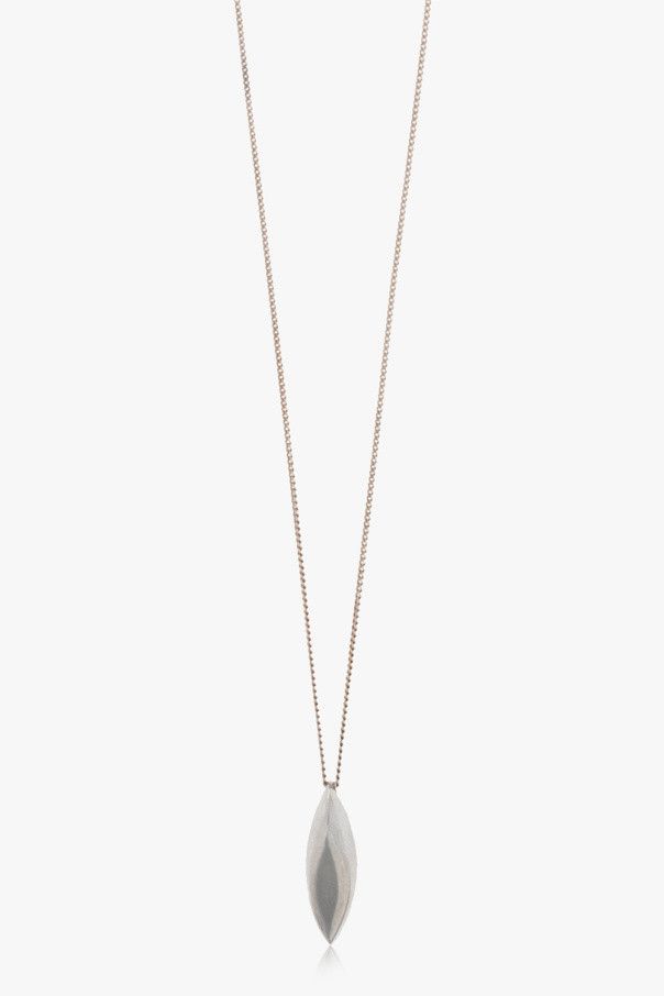 Saint Laurent Paris o1b1hav111124 Size: OS / Long Oval Charm Necklace in Silver Size ONE SIZE - 2 Thumbnail