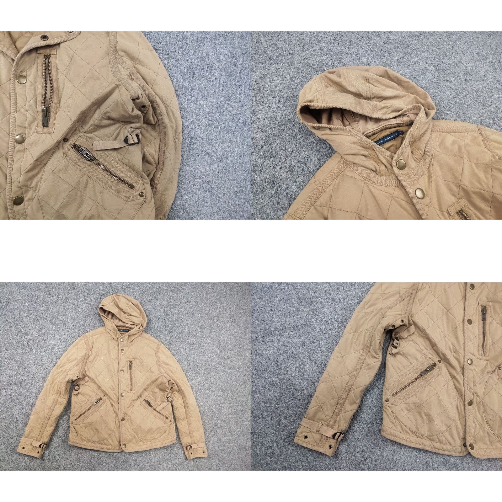 Ralph Lauren VINTAGE Ralph Lauren Quilted Beige Workwear Pocket Hoodie Jacket S Men Beige 90s, Vintage, Quilted, Pocket, Hoodie, Jacket, Beige, Ralph Lauren, 90s Size US S / EU 44-46 / 1 - 8 Thumbnail