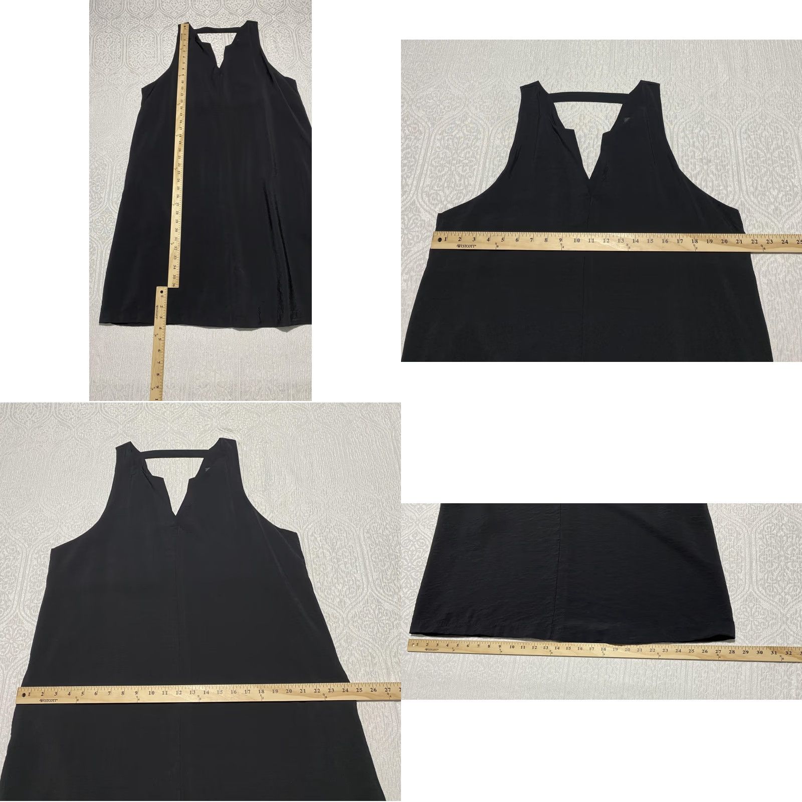 Banana Republic Banana Republic Dress Womens XL Black Sleeveless Shift Pockets V Neck Racerback Size XL / US 12-14 / IT 48-50 - 8 Thumbnail