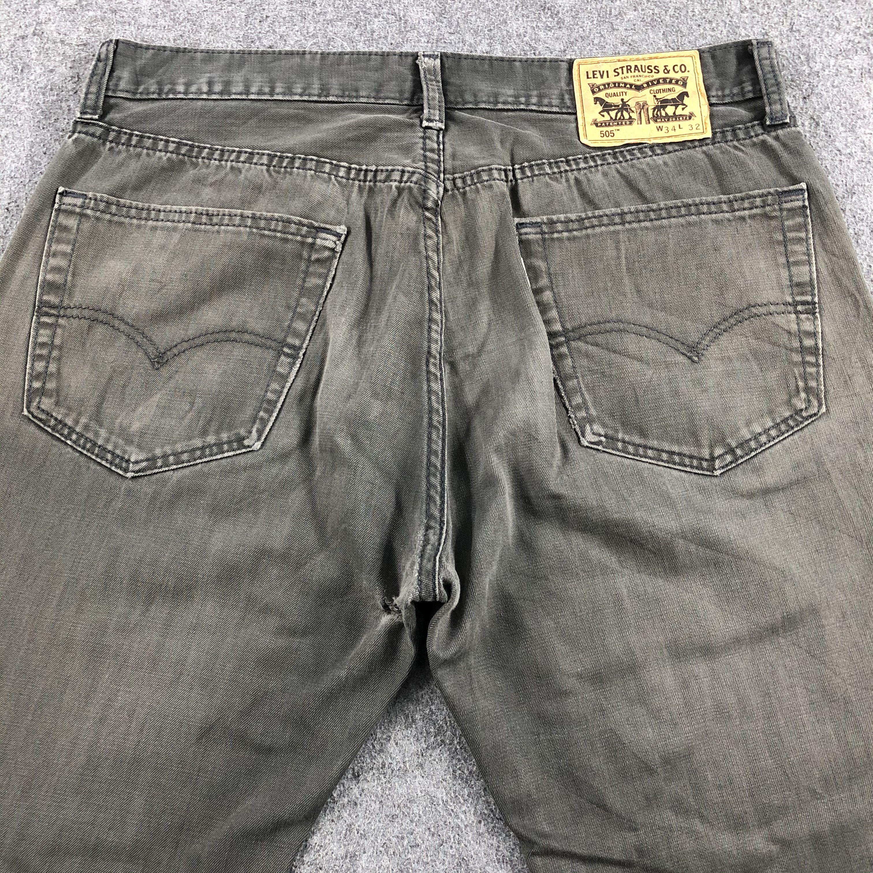 Levi's Vintage Levis 505 Earth Tone Jeans-J1713 Size US 34 / EU 50 - 4 Thumbnail