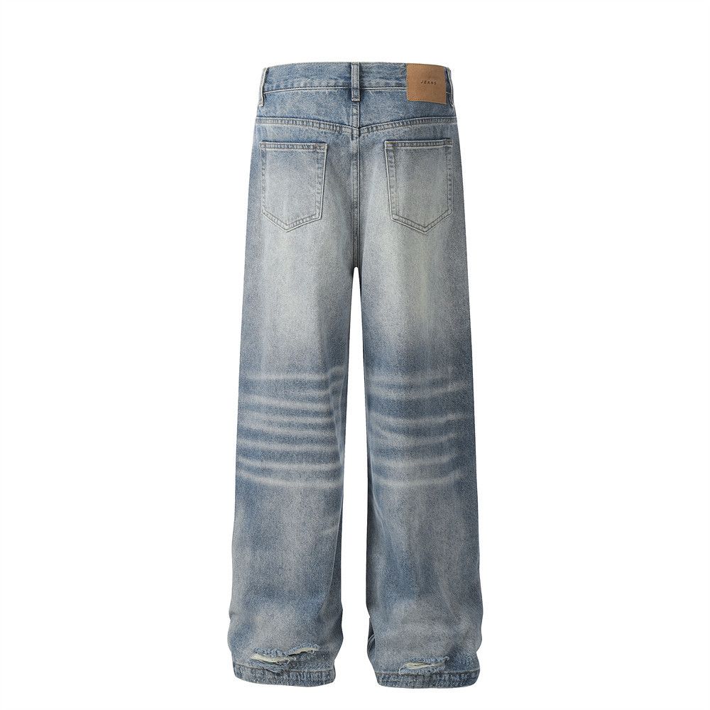 Japanese Brand × Jean Men's high street straight washed button jeans Size US 32 / EU 48 - 3 Thumbnail