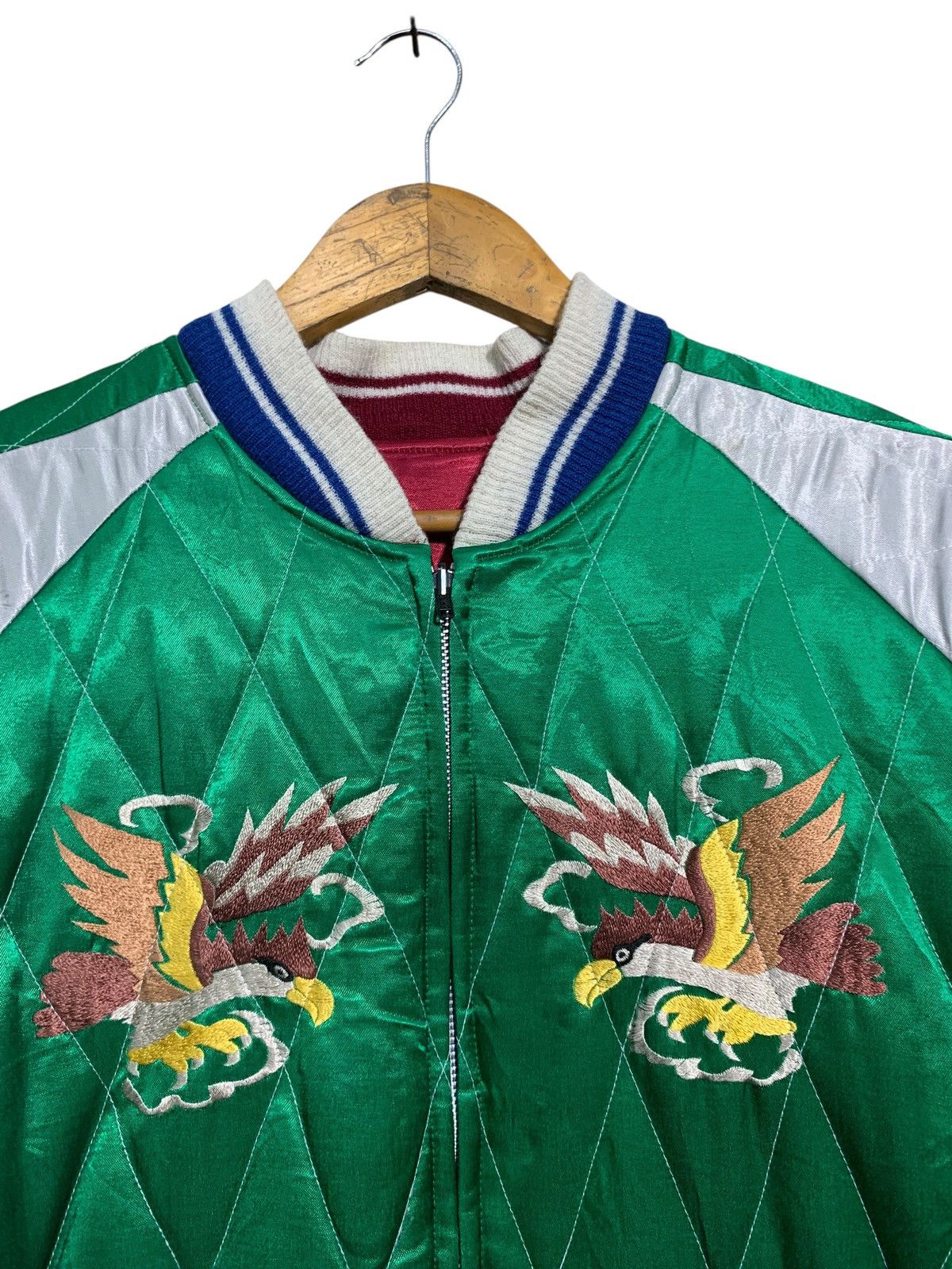 Japanese Brand 🔥VTG SUKAJAN SOUVENIR JACKETS SATEEN/RAYON REVERSIBLE Size US M / EU 48-50 / 2 - 14 Thumbnail