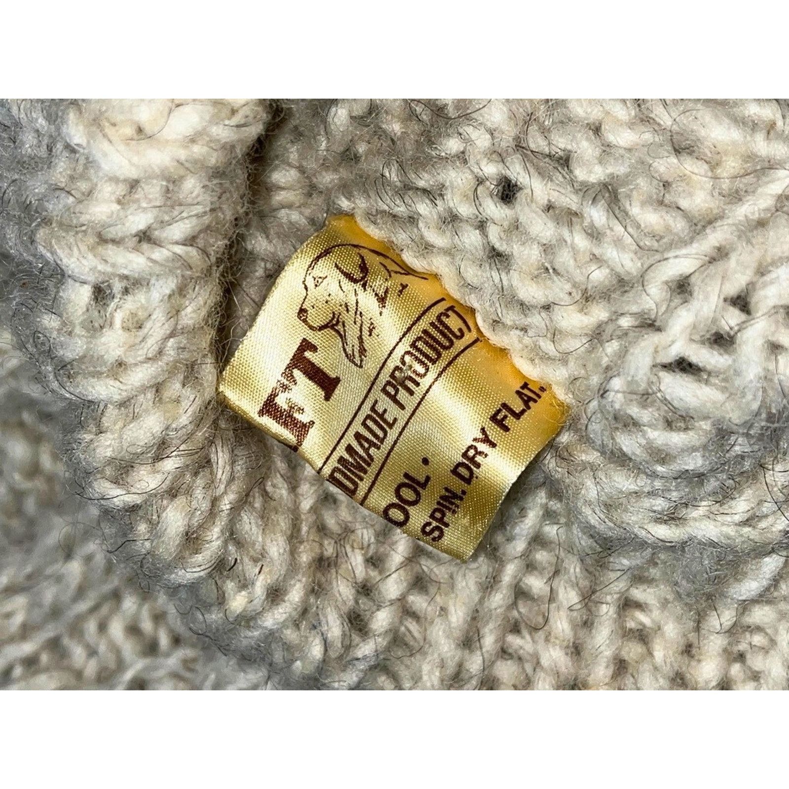 Other Anncraft Donegal Irish Wool Fisherman Sweater L Full Zip Size US L / EU 52-54 / 3 - 8 Thumbnail