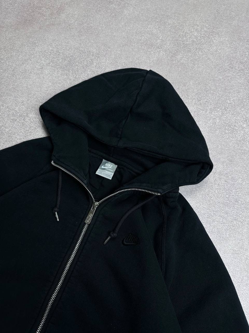 Nike Vintage Nike Swoosh Boxy Heavy Cotton Zip Hoodie Y2K L Size US L / EU 52-54 / 3 - 3 Thumbnail