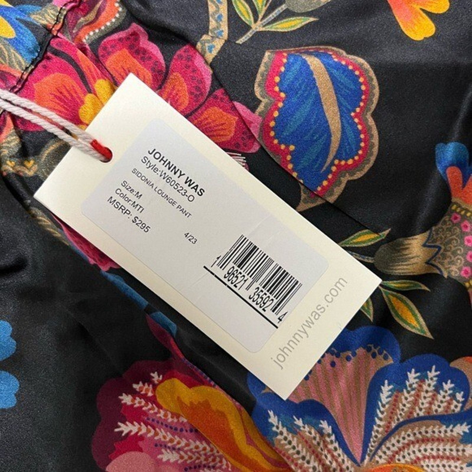 Johnny Was Johnny Was SIDONIA silk pants size M A000337 Size 26" / US 2 / IT 38 - 8 Thumbnail