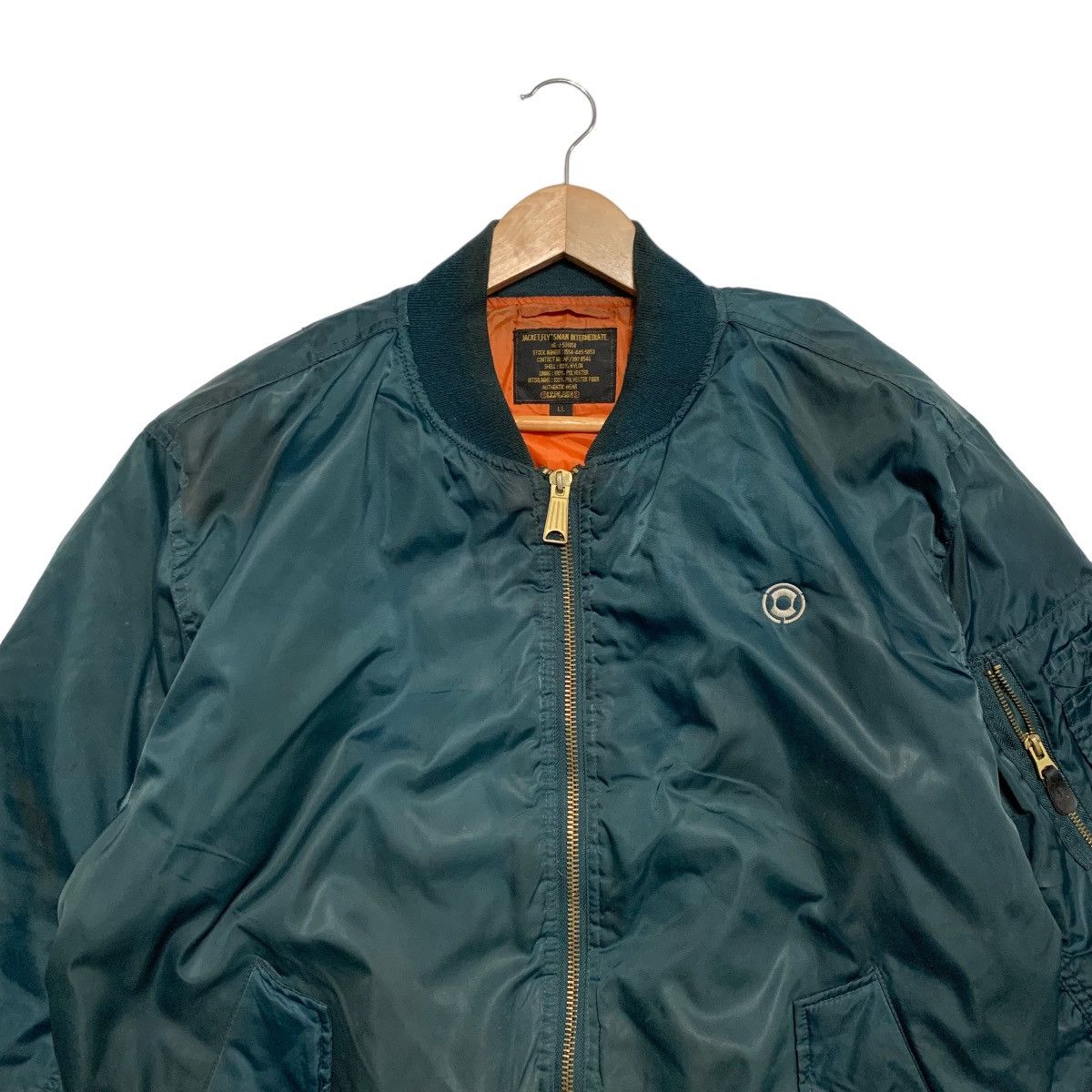 Japanese Brand CIT Plain Military Flying Bomber Jacket Size US XL / EU 56 / 4 - 4 Thumbnail