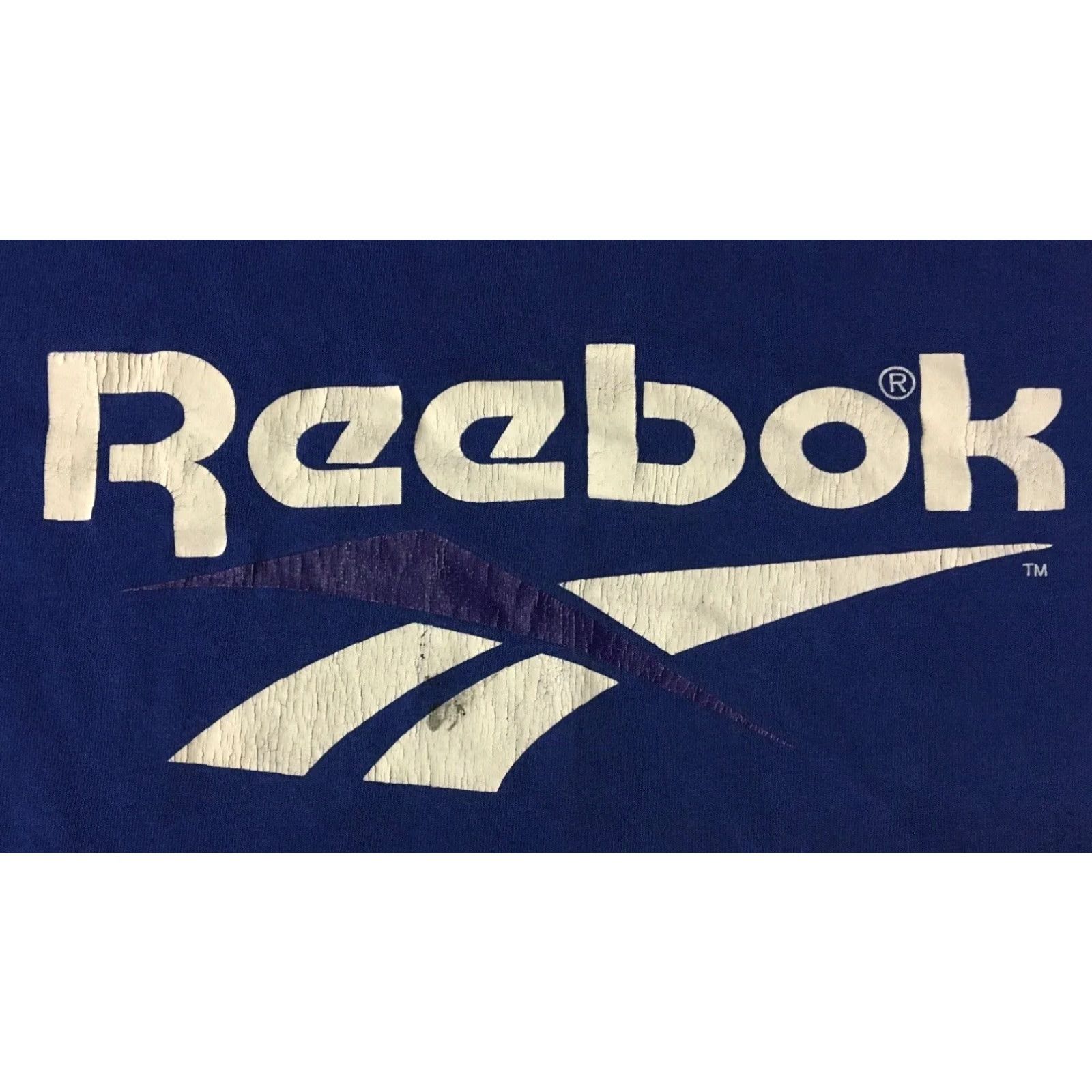 Reebok VINTAGE Reebok T-Shirt M USA Track Hip Hop Grunge PE Skate Surf 90s 80s Snike Blue USA Men M Shirt Size US M / EU 48-50 / 2 - 2 Thumbnail